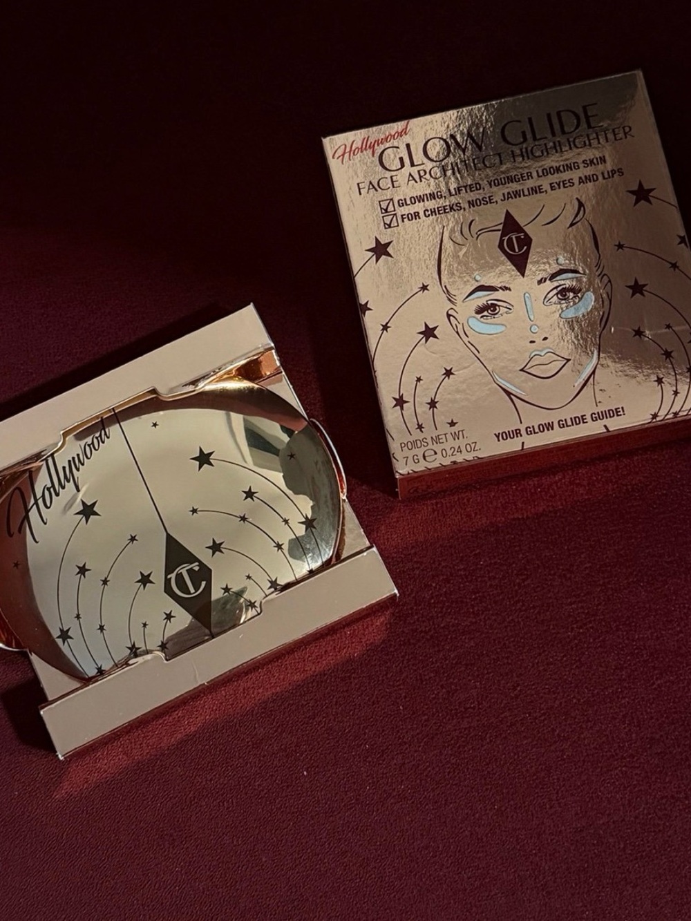 Charlotte tilbury glow glide highlighter - moonlit glow